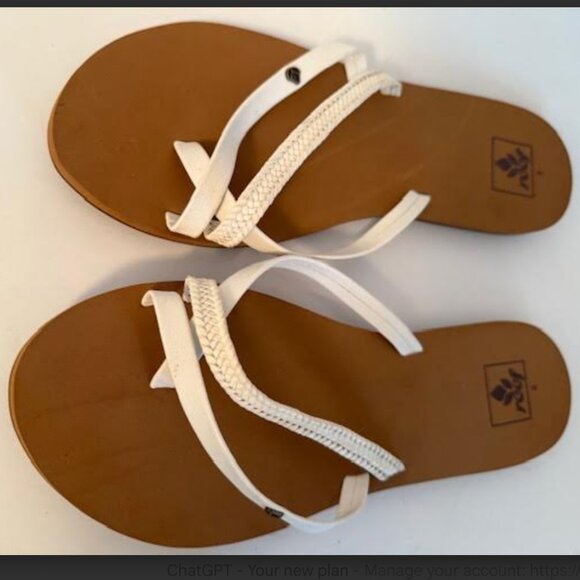 Reef Women's Sandals in White and Tan - Picture 3 of 4